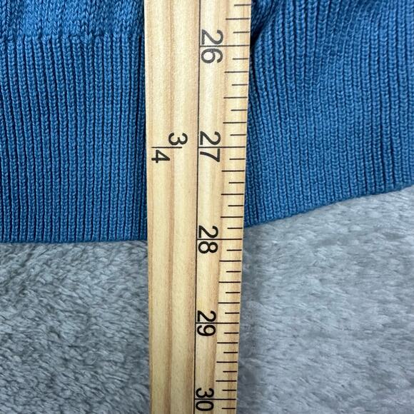 Lyle & Scott Sweater Vest Lot Mens L Blue Navy Excellent Cotton V-Neck Knit - Picture 15 of 15